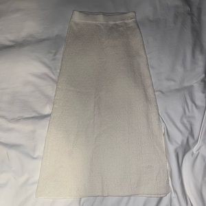 Massimo Dutti knit cream skirt